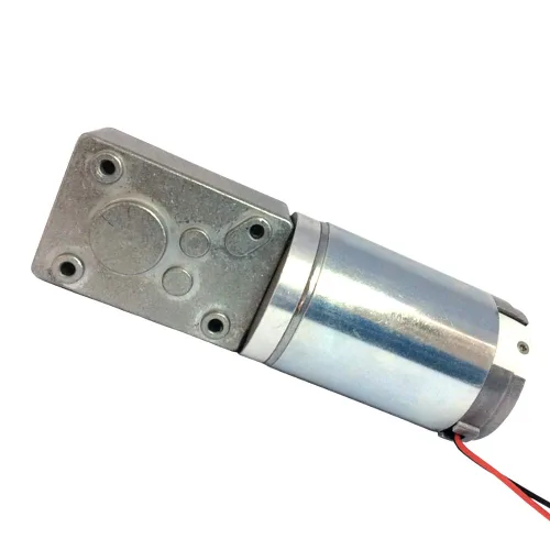Miniatura 2 de Pequeño motor de engranaje helicoidal de DC 24V alto par 50RPM eje de salida 8MM para piezas de bricolaje