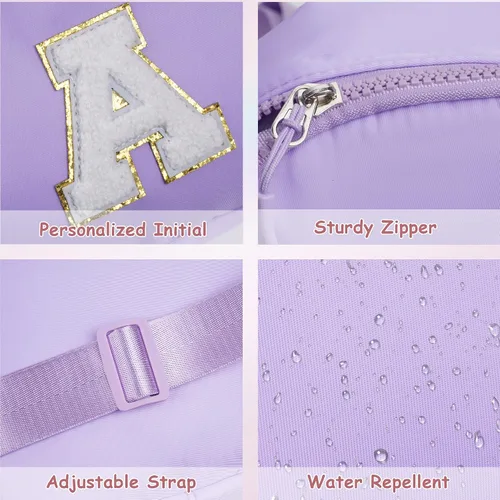 Miniatura 7 de YOOLIFE Bolso bandolera con inicial, bolsas pequeñas para niñas y mujeres, regalos para adolescentes, niñas, adolescentes, novia, dama de honor