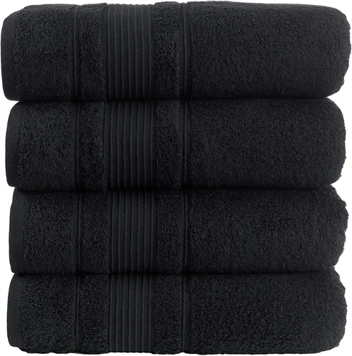 Miniatura 5 de Juego de 4 toallas de baño, 100% algodón turco prémium, toallas turcas de alta calidad para baño, de secado rápido, suaves y absorbentes, incluye 4