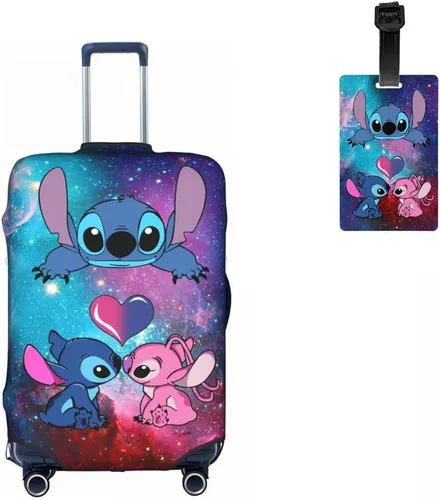 Lyukrsg Protector de equipaje de anime con etiqueta de equipaje para mujeres y hombres, funda de maleta de viaje de dibujos animados, Color-6,