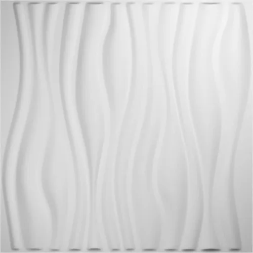 Ekena Millwork WP20X20LEWH Leandros EnduraWall - Paneles decorativos de pared 3D de 19 5/8 pulgadas de ancho x 19 5/8 pulgadas de alto, 2.67 pies