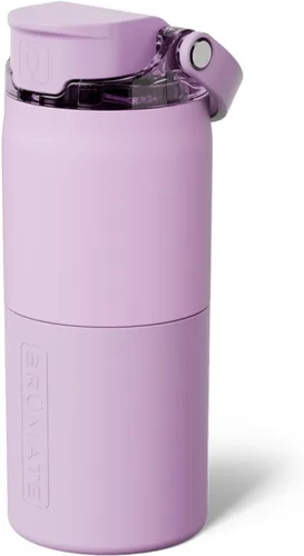 Miniatura 64 de BrüMate Rise - Botella de agua de 18 onzas con popote de silicona cubierto Botella de agua para niños aislada 100% a prueba de fugas Base apta