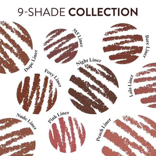 Miniatura 5 de Mented Cosmetics - Delineador de labios para mujer, lápiz labial marrón oscuro, delineador de labios impermeable, vegano + maquillaje libre de Rosa