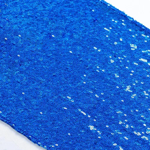 Miniatura 29 de ShinyBeauty Camino de mesa de lentejuelas de 12 x 108 pulgadas, color azul bebé, camino de mesa de lentejuelas con purpurina para fiestas, cubierta