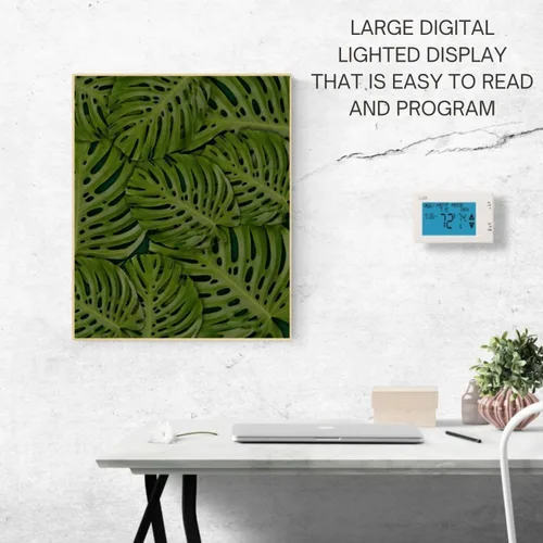 Miniatura 4 de Lux LTX9600TS - Termostato digital programable de 7 días para uso doméstico; 2 calor, 1 frío