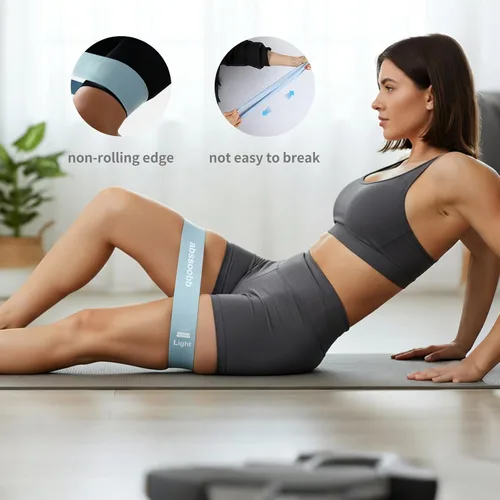 Miniatura 6 de Banda de resistencia portátil para gimnasio en casa, entrenamiento al aire libre, equipo auxiliar para entrenamiento de fuerza, yoga, pilates