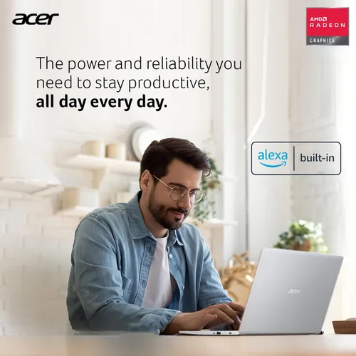 Miniatura 4 de acer Laptop Aspire 5 Slim 2023, pantalla Full HD de 15.6 pulgadas, 20 GB de RAM, almacenamiento SSD de 1 TB, procesador AMD Ryzen de 4 núcleos