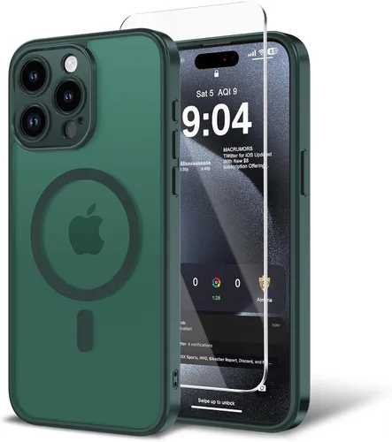 Miniatura 128 de Funda para iPhone 11 con protector de pantalla, compatible con MagSafe, ultra delgada, translúcida, mate, a prueba de golpes, color negro