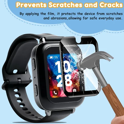 Miniatura 3 de ottpluscase Protector de pantalla para Bark Watch, [2 unidades] Protector de pantalla de vidrio templado, protección general, sensible al tacto