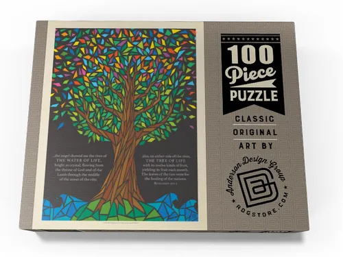 Miniatura 4 de MyPuzzle Árbol de la Vida, Póster Vintage – Rompecabezas de 100 piezas premium para adultos