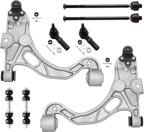 Miniatura 138 de Detroit Axle - Kit de brazos de control de extremo delantero de 8 piezas para Dodge Dakota 00-04, Durango 00-03, 4 brazos de control superior e