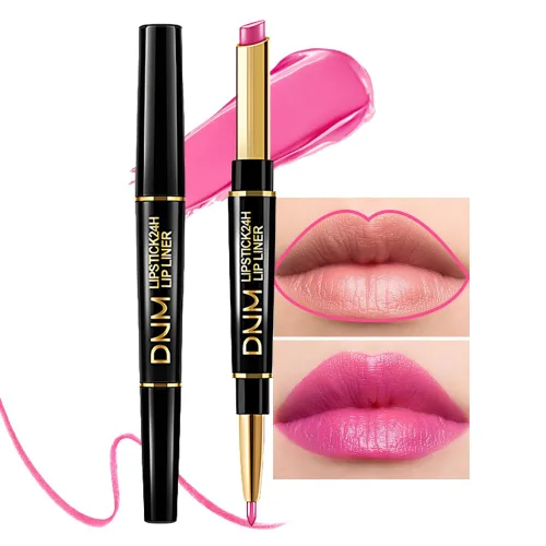 Miniatura 25 de evpct DNM Juego de 3 delineadores de labios y lápices de labios, ciruela morada, malva, rojo vino, para mujer, mate, larga duración de 24 horas