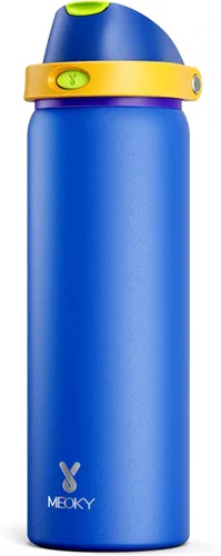 Miniatura 63 de Botella de agua aislada de 40 onzas con popote, botella de agua de metal de acero inoxidable con tapa 2 en 1, a prueba de fugas, fría durante 24