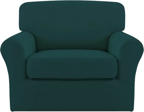 Miniatura 16 de Easy-Going Funda de sofá suave y elástica de 3 piezas para perros, funda de sofá lavable para sofá de 2 cojines separados, protector elástico