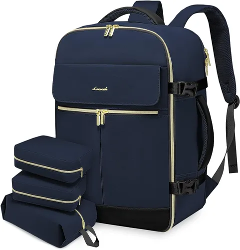 Miniatura 16 de LOVEVOOK - Mochila de Mano, Mochila de Viaje de 40L para Mujer con 3 Cubos de Embalaje, Mochilas de viaje