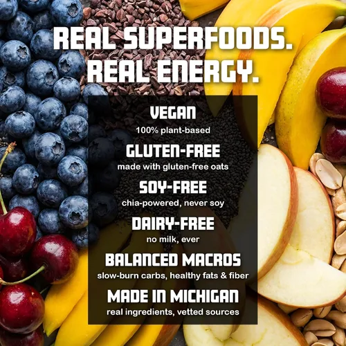 Miniatura 7 de Barras de proteínas, almendra de manzana, barras de 2.04 onzas (paquete de 12 barras de proteínas) – Barra de proteínas, superalimento, sin gluten