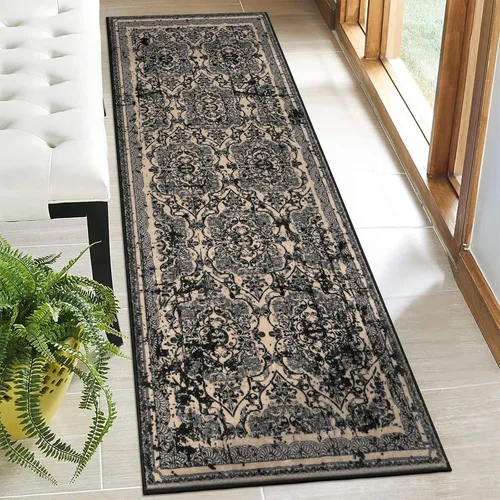 Miniatura 60 de Vaukki - Alfombra de pasillo, suave y peluda, alfombra antideslizante lavable, para lavandería, cocina, granja, baño, entrada y dormitorio