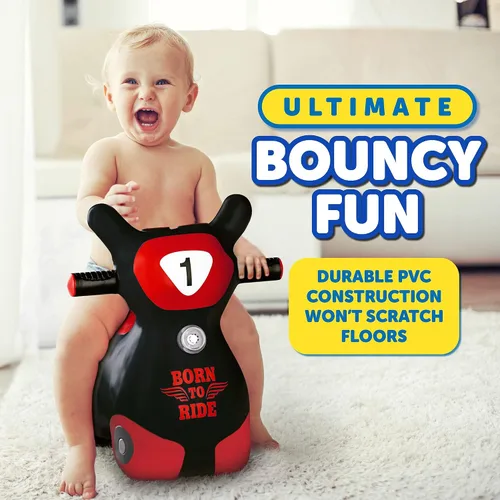 Miniatura 6 de Waddle Bouncy Hopper Patinete Juguete Inflable de Salto, Para Interiores y Exteriores para Niños Pequeños y Niños, Niños y Niñas de 2 Años