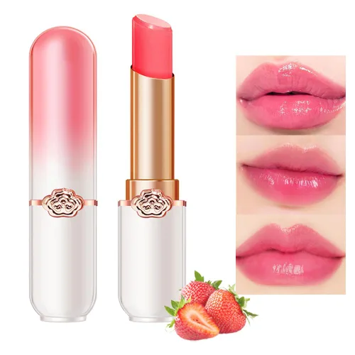 Miniatura 22 de BINGBRUSH Lápiz labial que cambia de color melocotón, hidratante de larga duración para el cuidado de los labios, bálsamo labial mágico, brillo