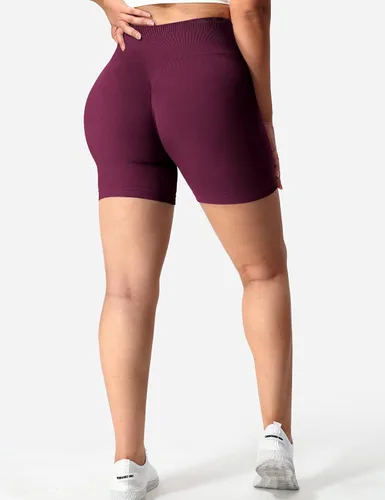 Miniatura 4 de YEOREO Women Seamless Scrunch Workout Shorts High Waisted Intensify Running Gym Yoga Workout