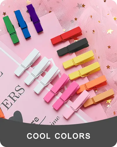 Miniatura 6 de Mini prendedores para fotos, pinzas pequeñas de color negro, paquete de 100 clips de madera arcoíris coloridos con cuerda de 32 pies