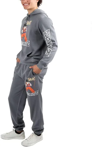 Miniatura 2 de Bioworld Combo de sudadera con capucha y pantalón deportivo Dragonball Z Charcoal, Negro