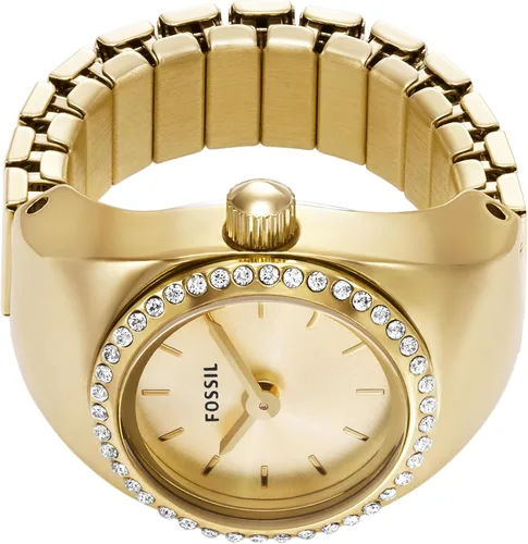 Miniatura 3 de Fossil Anillo de reloj para mujer con pantalla analógica de dos manecillas y banda de expansión de acero inoxidable