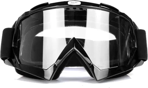 JAMIEWIN - Gafas de motocross ATV para bicicleta de tierra, motocicleta, UTV MX OTG, gafas para carretera fuera de pista, lentes transparentes anti