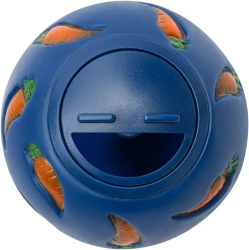 Niteangel Bola de golosina, bola de aperitivo para conejillos de indias, conejos, erizos y otras mascotas pequeñas (pequeña, azul)
