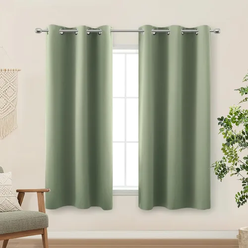 Miniatura 110 de Cortinas opacas de 72 pulgadas extra anchas para dormitorio, puerta corrediza de vidrio y patio, 2 paneles con ojales para oscurecer ventana grande