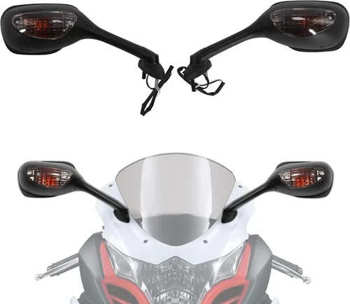 Miniatura 11 de TCMT Señal de espejos retrovisores laterales de carbono para Suzuki GSXR1000 2005-2016 GSXR600 GSXR750 2006-2024