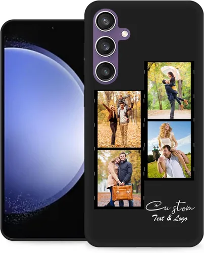Miniatura 14 de Funda personalizada para Samsung Galaxy S23 Ultra con nombre de foto y texto - Funda suave y fina para teléfono móvil S 23 Ultra (negra) de 6.8