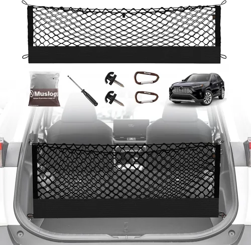 Miniatura 11 de Muslogy para Maverick - Accesorios de Red de Malla de Carga Extensible, Organizador de Maletero, Red de Malla Elástica para Cama de Carga