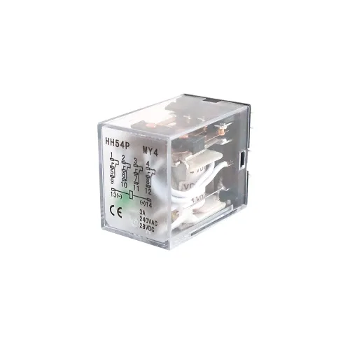 Miniatura 5 de ATO DC 24V Bobina 14 pines Relé de alimentación electromagnético 4PDT 4NO 4NC HH54P MY4NJ con base de enchufe de terminales