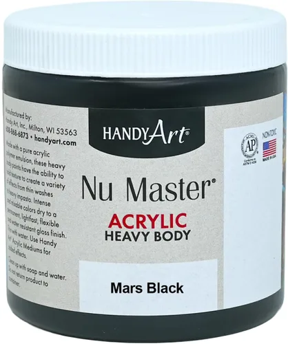 Miniatura 22 de Handy Art Nu Master - Pintura acrílica de cuerpo pesado, 16 onzas, color blanco titanio Titanio Blanco