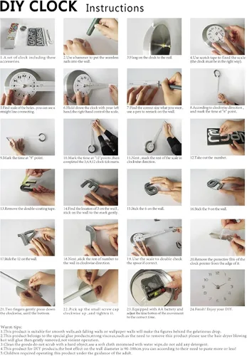 Miniatura 6 de Timelike - Reloj de pared, 3D, bricolaje, 1M, moderno, sin marco, grande, kit para reloj de pared 3D, bricolaje, para sala de estar, recámara. Plata