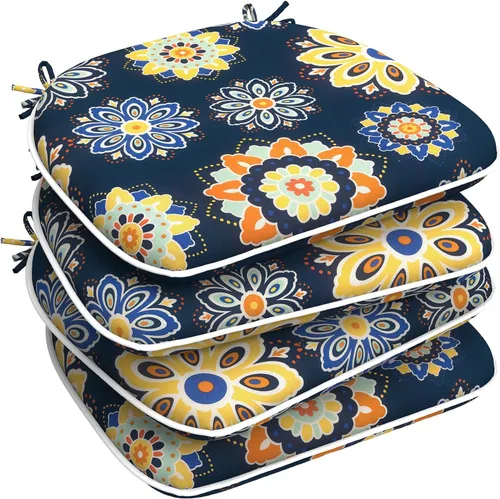 Miniatura 9 de LVTXIII - Cojines de asiento de patio de 16 pulgadas de profundidad x 17 pulgadas de ancho, cojines para sillas de exteriores, para todo tipo de gris