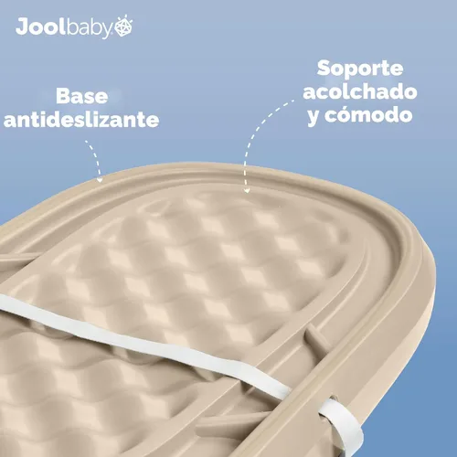Miniatura 5 de Jool Baby Cambiador de bebé impermeable, fácil de limpiar, ligero y portátil, cojín de espuma grande para mayor comodidad (avena)