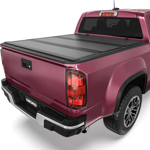 Miniatura 14 de oEdRo - Funda suave de triple pliegue para tonneau de camioneta de 5.2 pies, compatible con Chevy Colorado/GMC Canyon 2015-2025