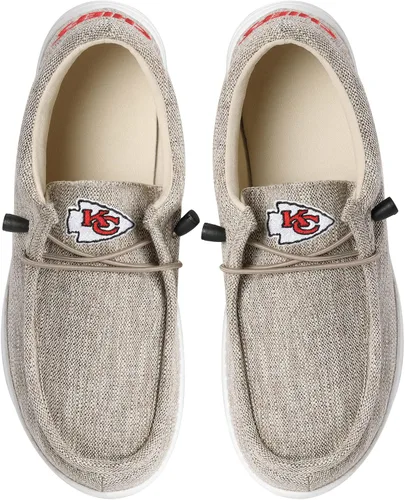 Miniatura 4 de FOCO Men's NFL Team Logo Lightweight Loafers Lace Up Cotton Knit Shoes