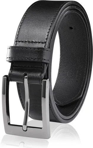 Miniatura 9 de MILORDE Cinturón de vestir de cuero genuino para hombre, hecho a mano, 100% cuero de vaca, diseños clásicos y modernos para trabajo, negocios y uso