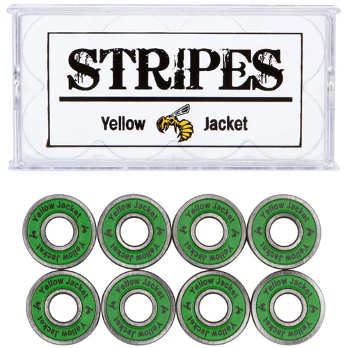 Miniatura 30 de Yellow Jacket - Rodamientos premium para patineta y longboard, profesionales, 608, ABEC 9, naranja tropical (paquete de 8)