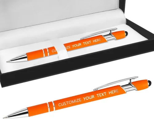Miniatura 57 de Bolígrafos personalizados con lápiz óptico y grabado gratis, bolígrafos personalizados para negocios, graduación, aniversarios (hasta 500 unidades)