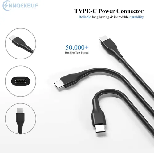Miniatura 3 de Cargador para laptop 65 W, adaptador de corriente USB C compatible con Dell Chromebook 3100 3110 5190 5300 3300 3380 3400 3500 Latitude 5400 5420