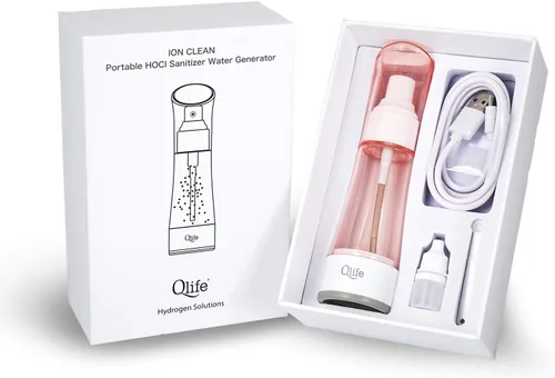 Miniatura 3 de Qlife ION Clean+ HOCl ácido hipocloroso generador de agua fabricante l limpiador portátil más pequeño l todo natural puro limpiador l recargable l