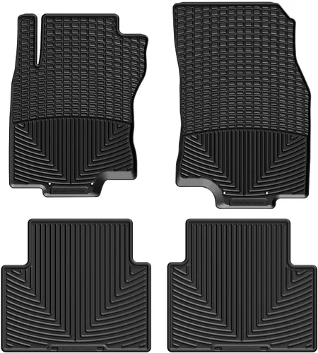 Weathertech Alfombrillas para todo tipo de clima para Nissan Rogue 1ª y 2ª fila (W412-W217), color negro