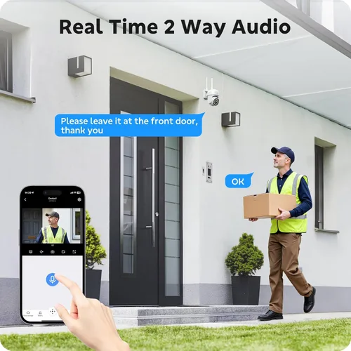 Miniatura 7 de CAMCAMP Sistema de cámara de seguridad de 16 canales, cámaras inalámbricas para seguridad en el hogar, seguimiento automático de 360°, control