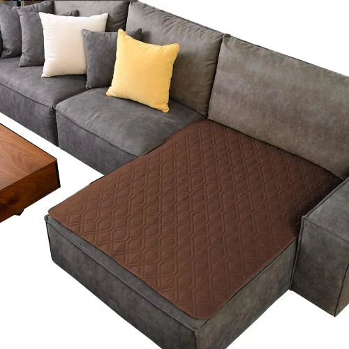 Miniatura 55 de Ameritex Funda Impermeable para Cama de Perro Manta para Mascotas para Muebles Cama Sillón Sofá Reversible Azul marino+azul piedra