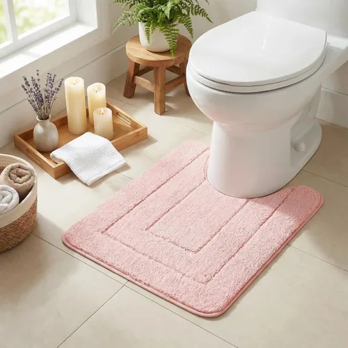 Miniatura 73 de GRANNY SAYS Alfombras de baño antideslizantes, lavables, extra suaves y absorbentes de agua para baño, alfombra de baño peluda de felpa, alfombra