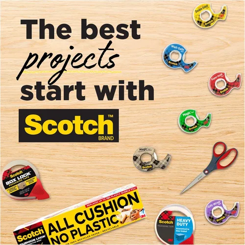 Miniatura 10 de Scotch Cinta adhesiva permanente de doble cara, suministros para hacer tarjetas y álbumes de recortes navideños, alternativa a la cinta de regalo